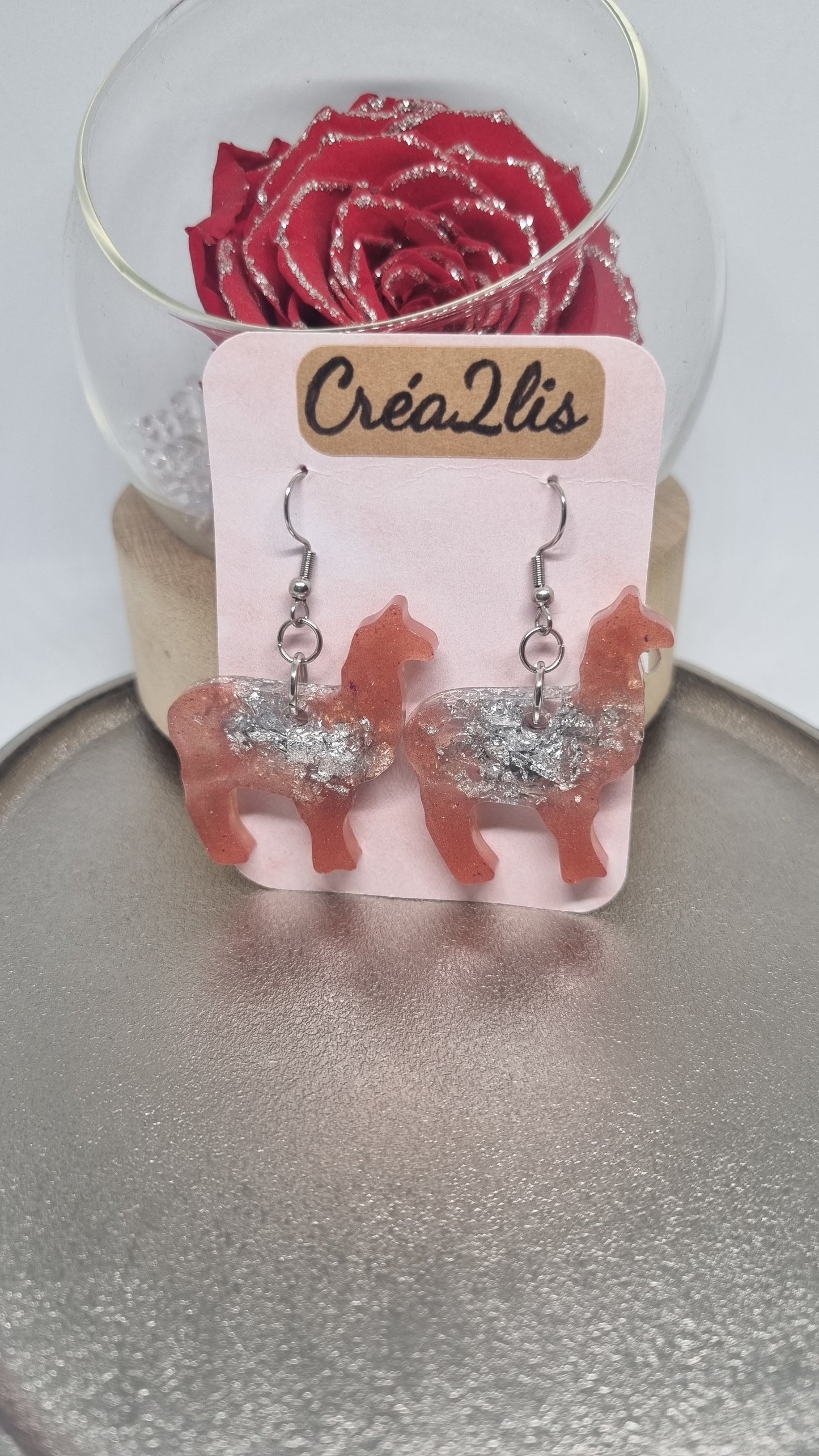 Lama - Boucles d'oreilles