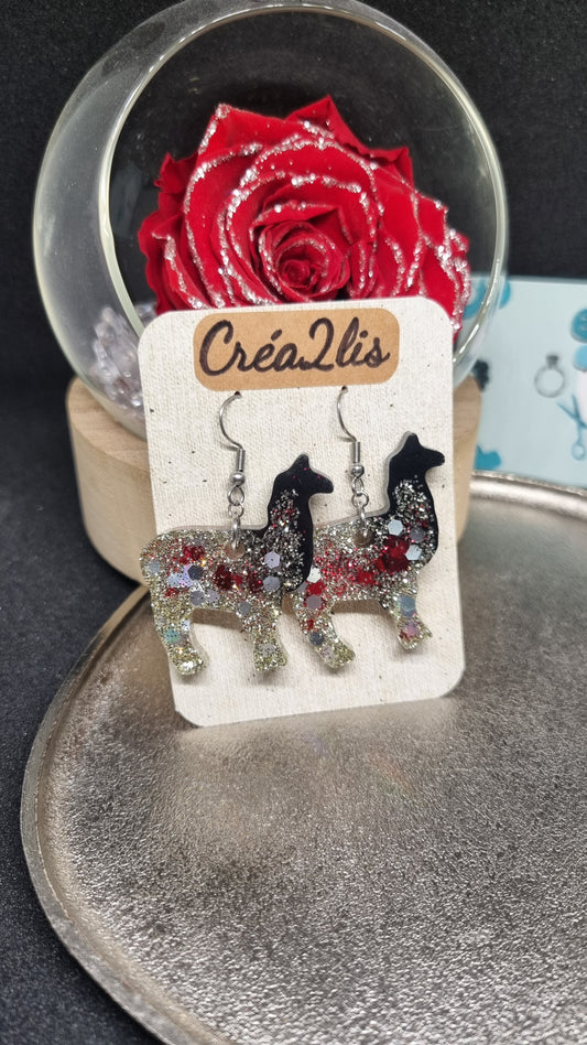 Lama - Boucles d'oreilles