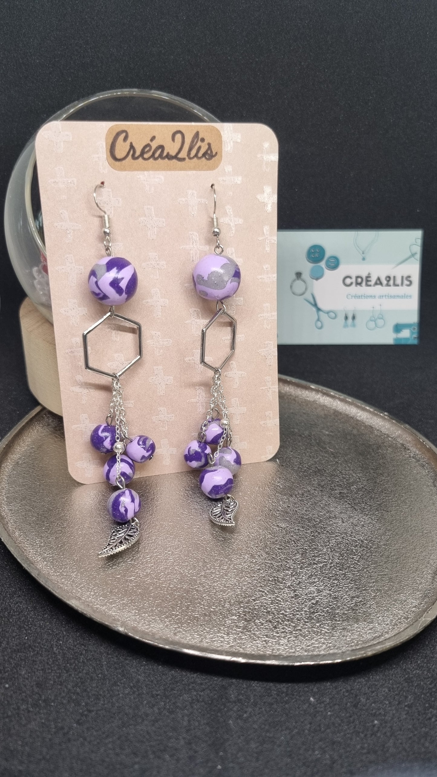 Oléaria - Boucles d'oreilles longues