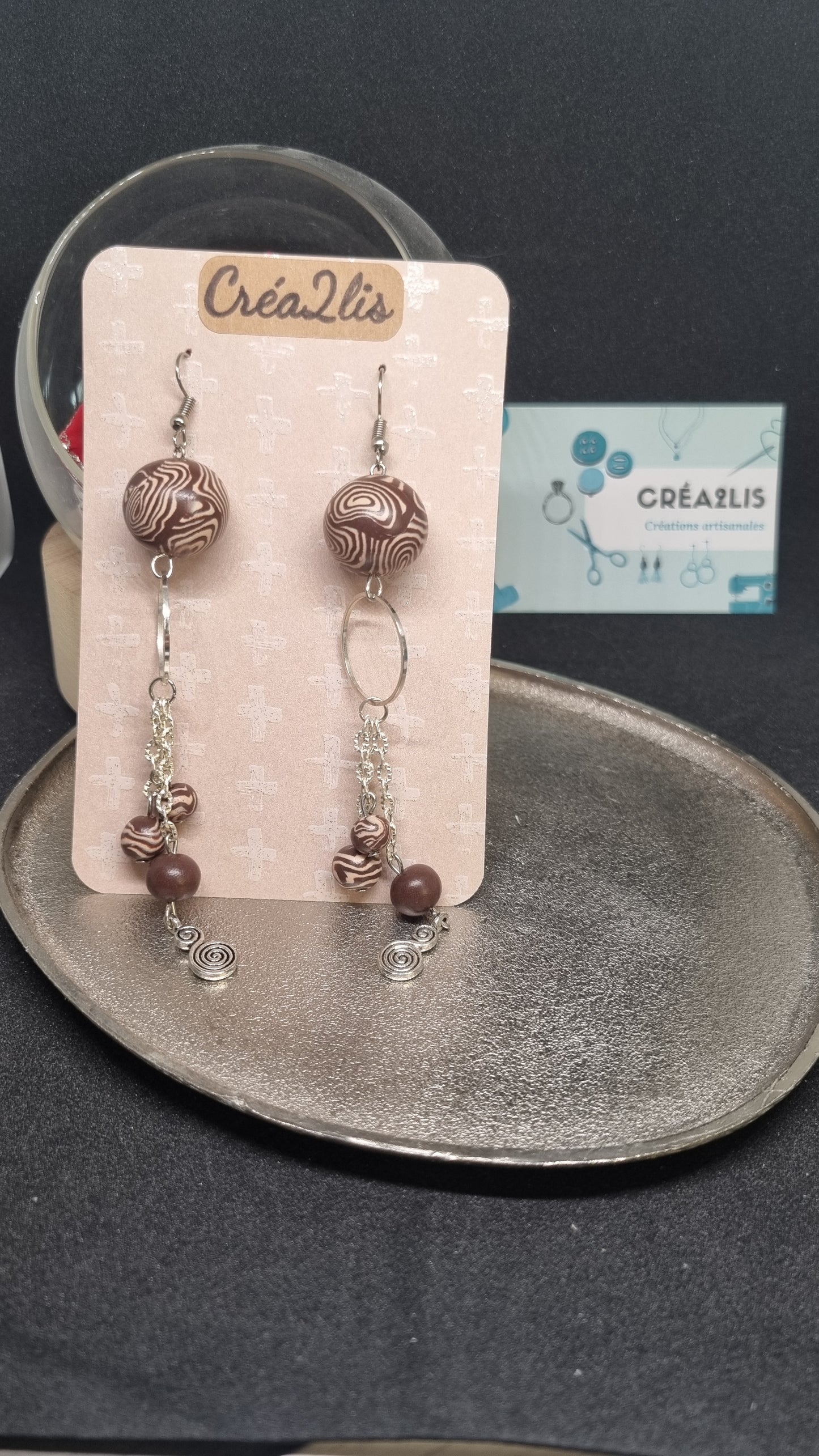 Oléaria - Boucles d'oreilles longues